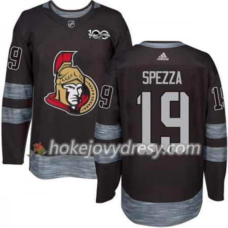 Pánské Hokejový Dres Ottawa Senators Jason Spezza 19 1917-2017 100th Anniversary Adidas Černá Authentic